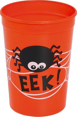 Spider Oranje Halloween Party Beker Plastic