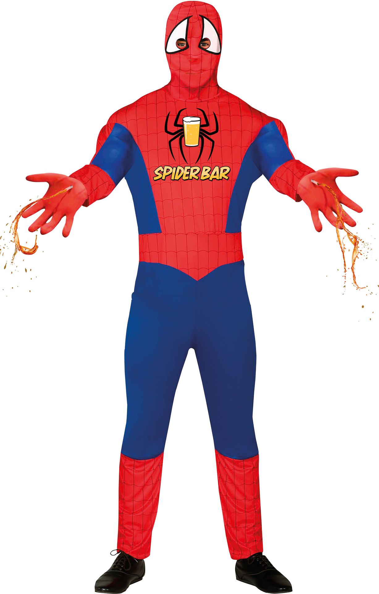 Spiderbar superheld kostuum man