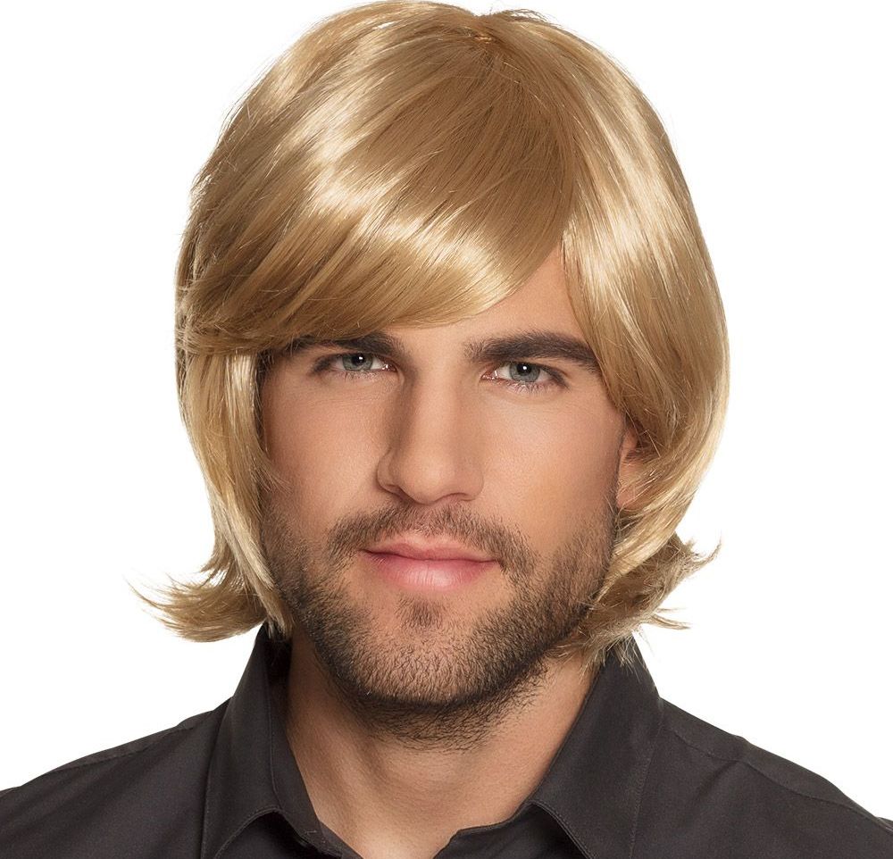 Spike Pruik Blond Heren