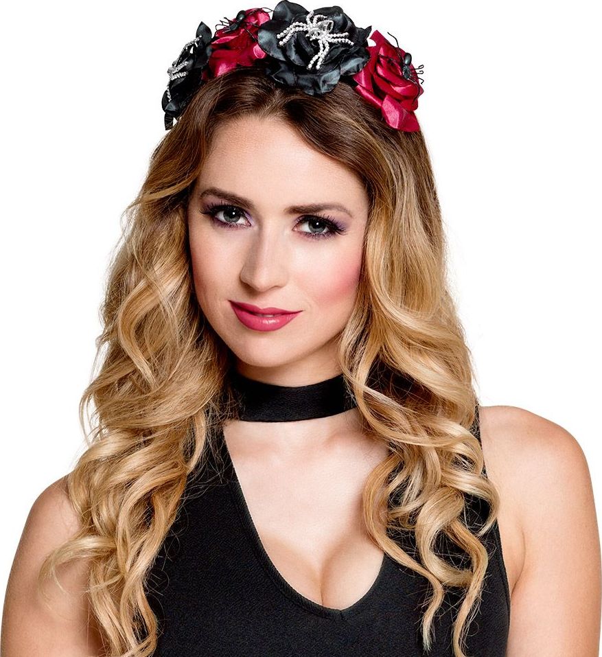 Spinnen Halloween Bloemen Haarband