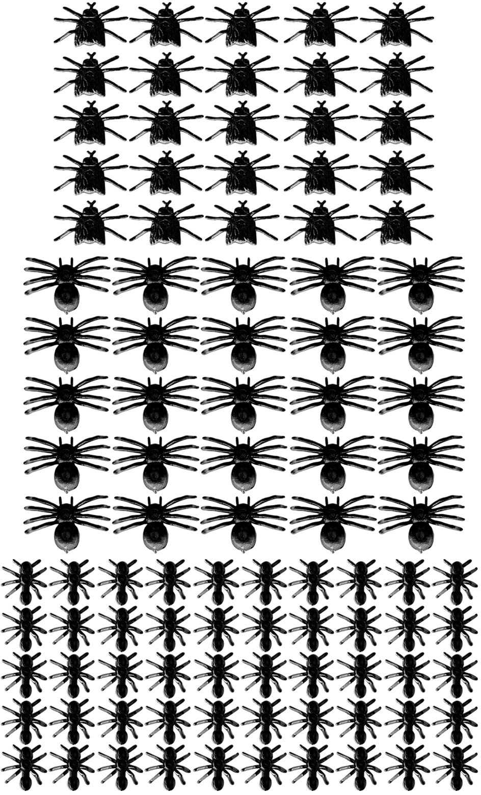 Spinnen, mieren en vliegen set