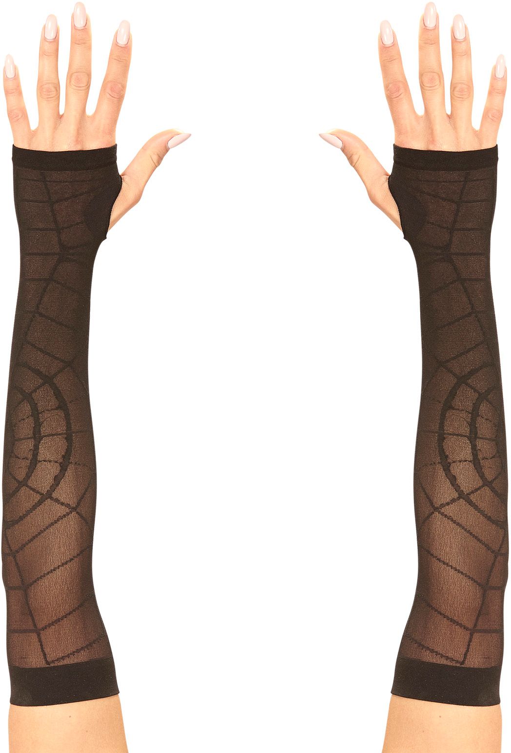 Spinnenweb Armwarmers Halloween
