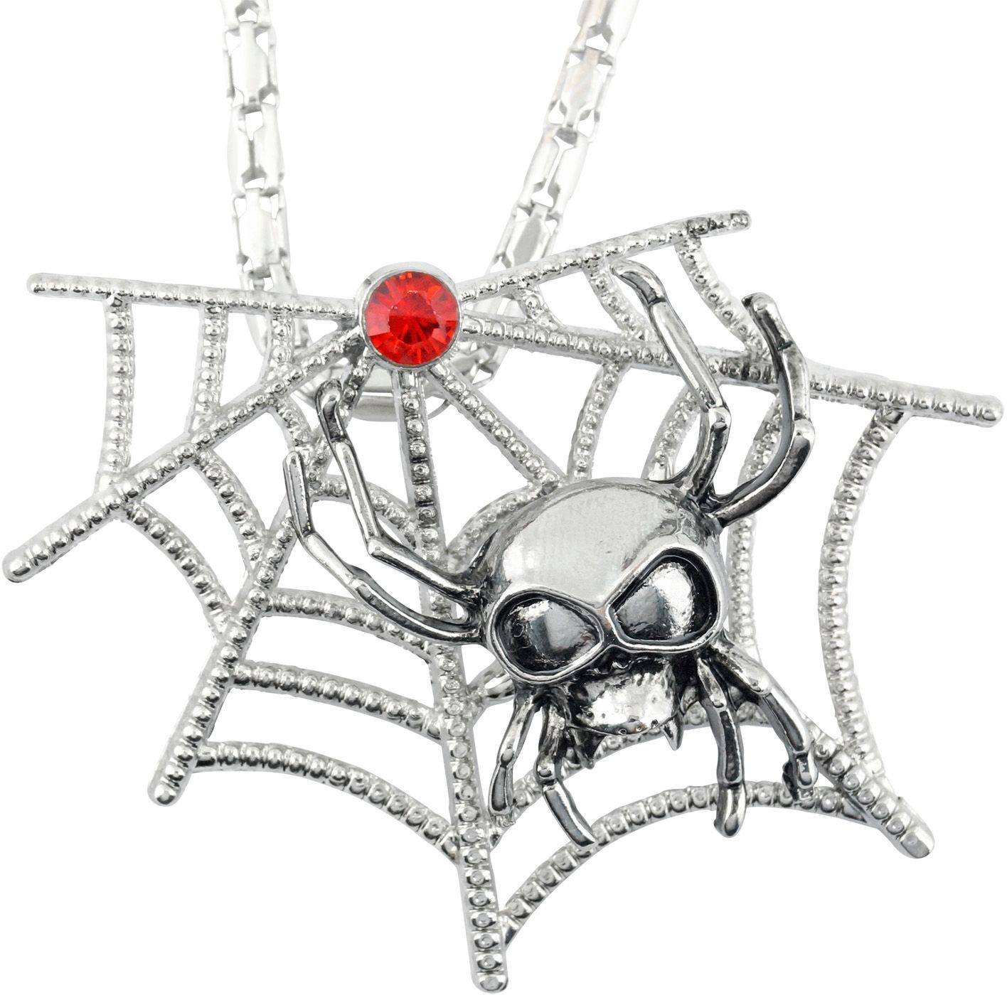 Spinnenweb Ketting met Spin