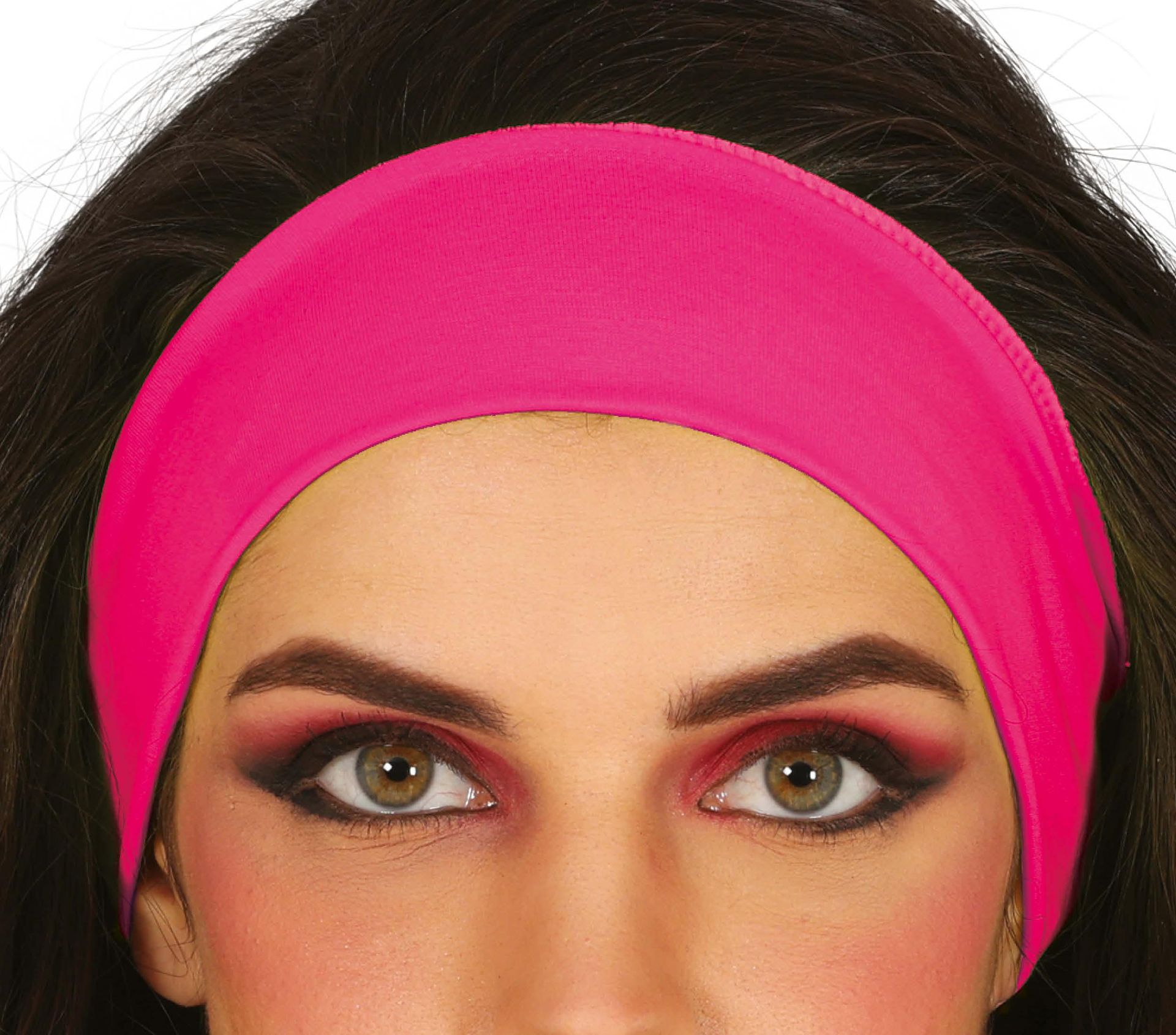 Sportieve Neonroze 80's Hoofdband