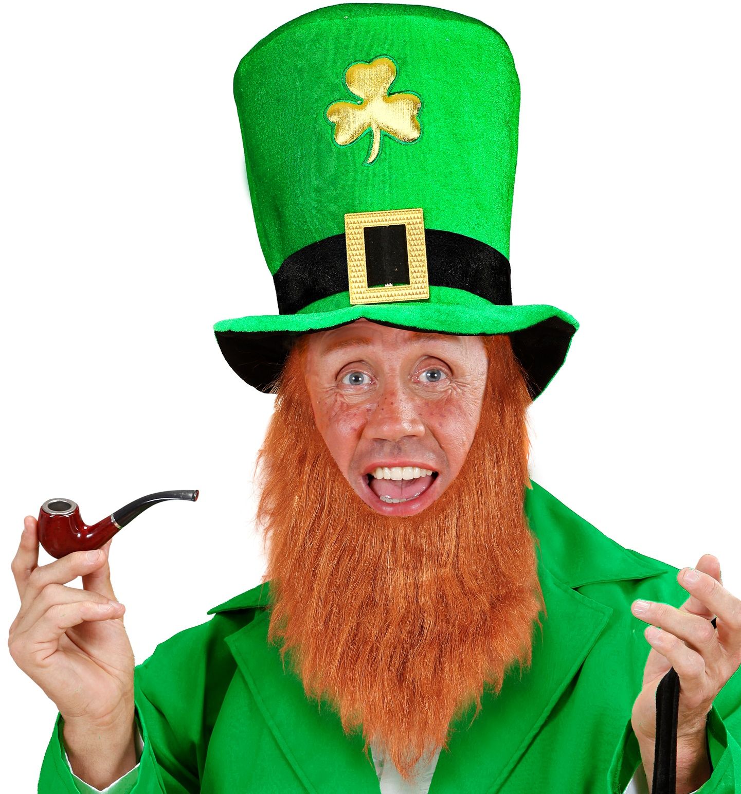 St. Patricks Day hoed met baard