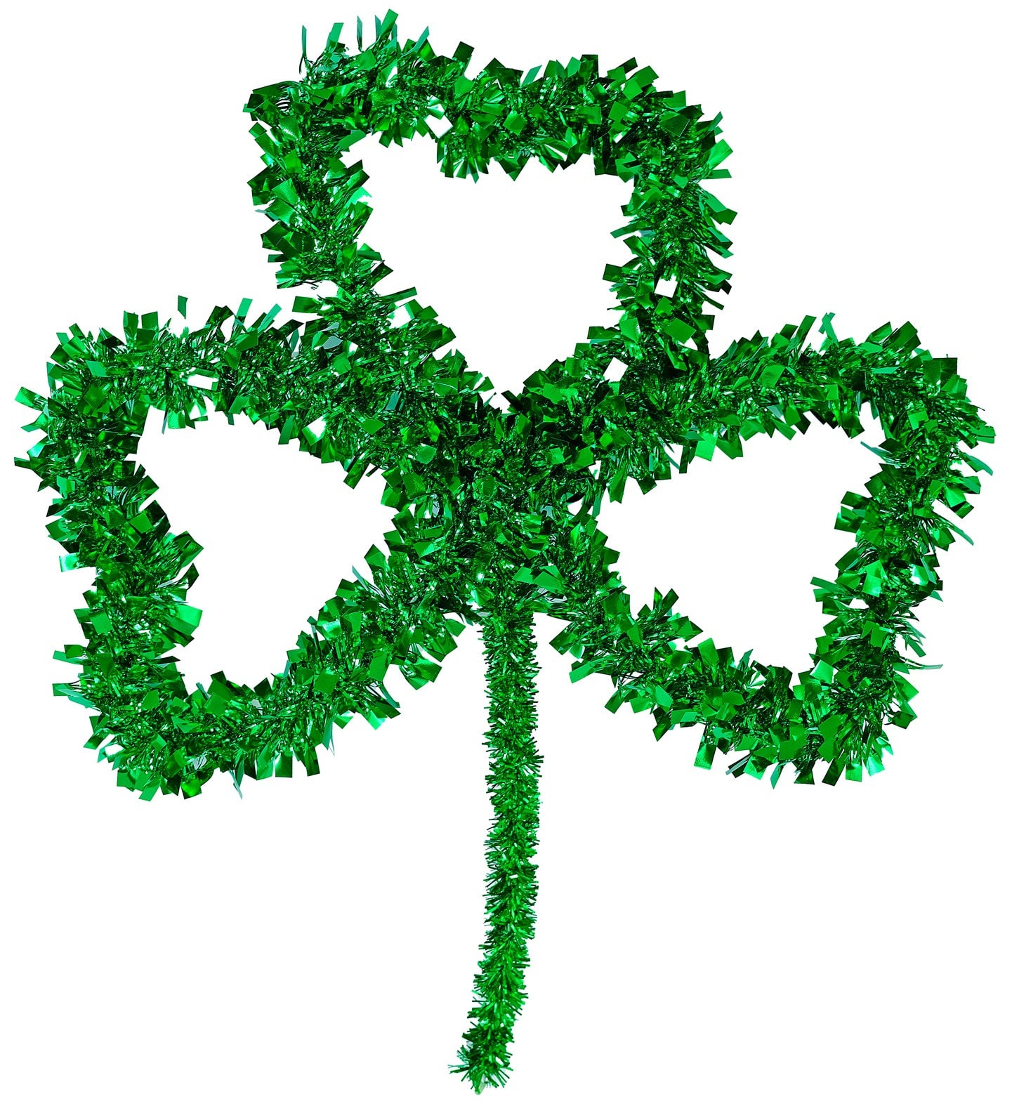 St Patricks Day Tinsel Shamrock Klaver Decoratie