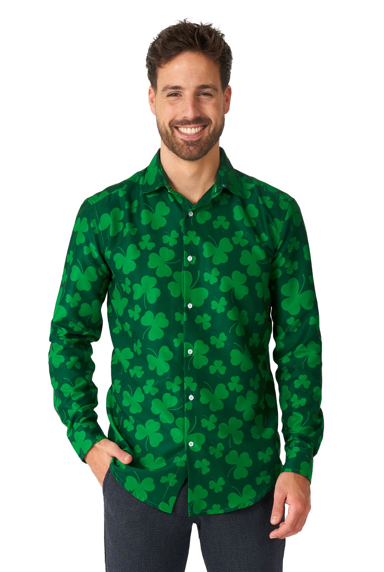 St. Pats groene blouse heren