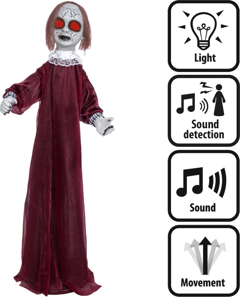 Staande Decoratie Lachende Dolly Halloween