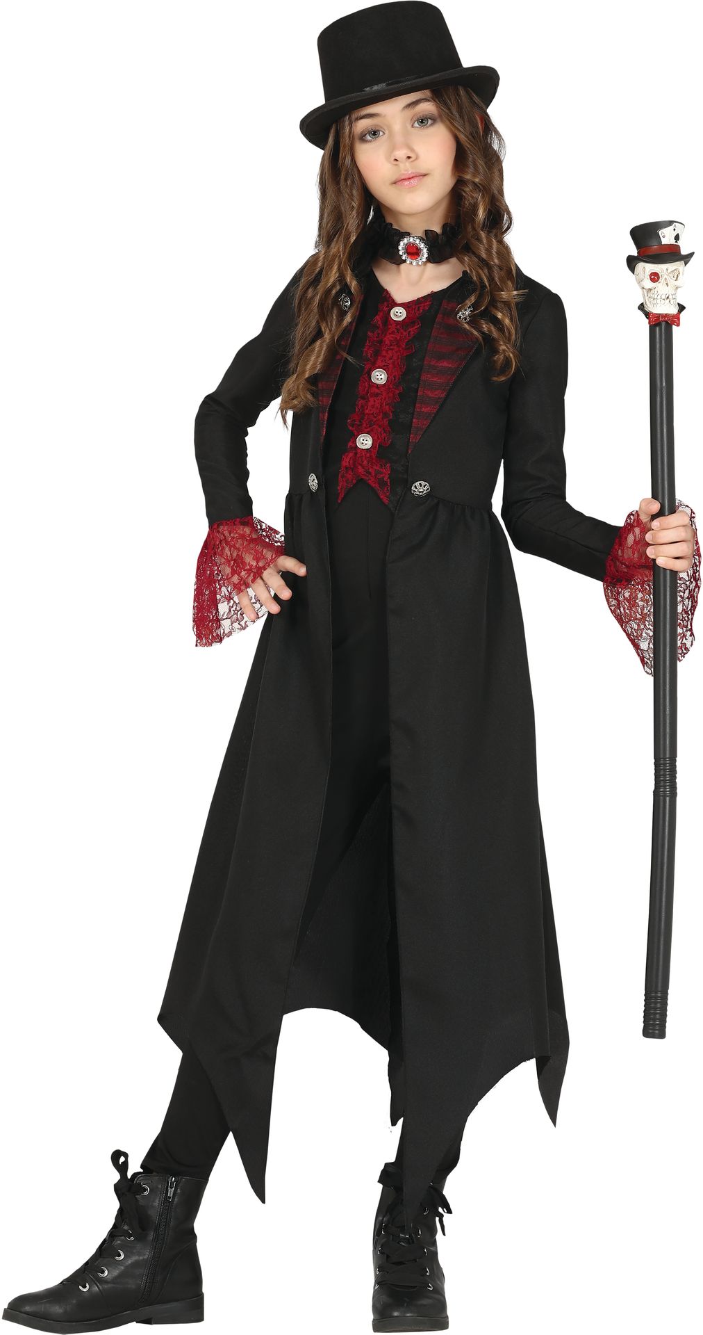 Steampunk gothic kostuum meisje