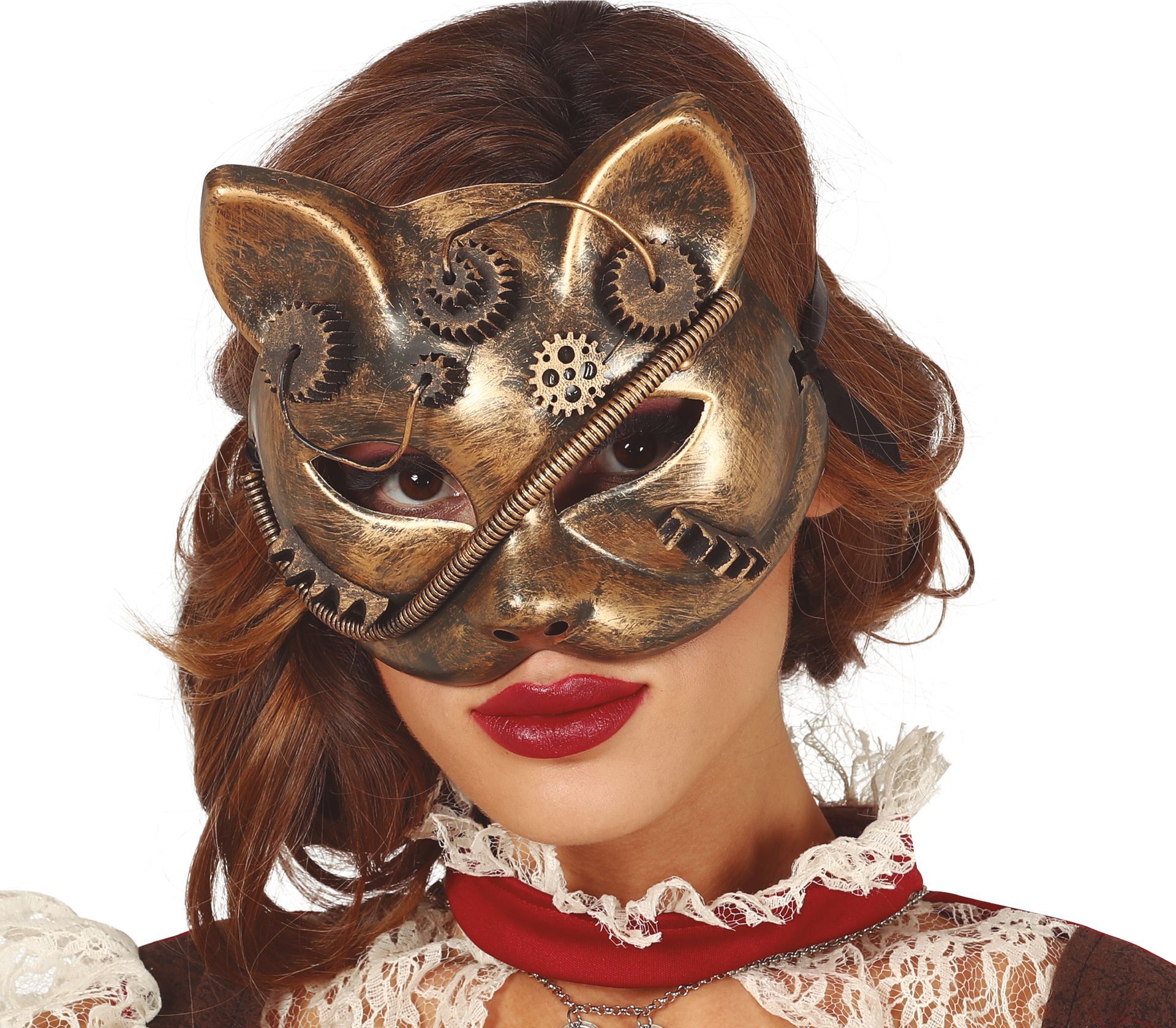 Steampunk Katten Oogmasker