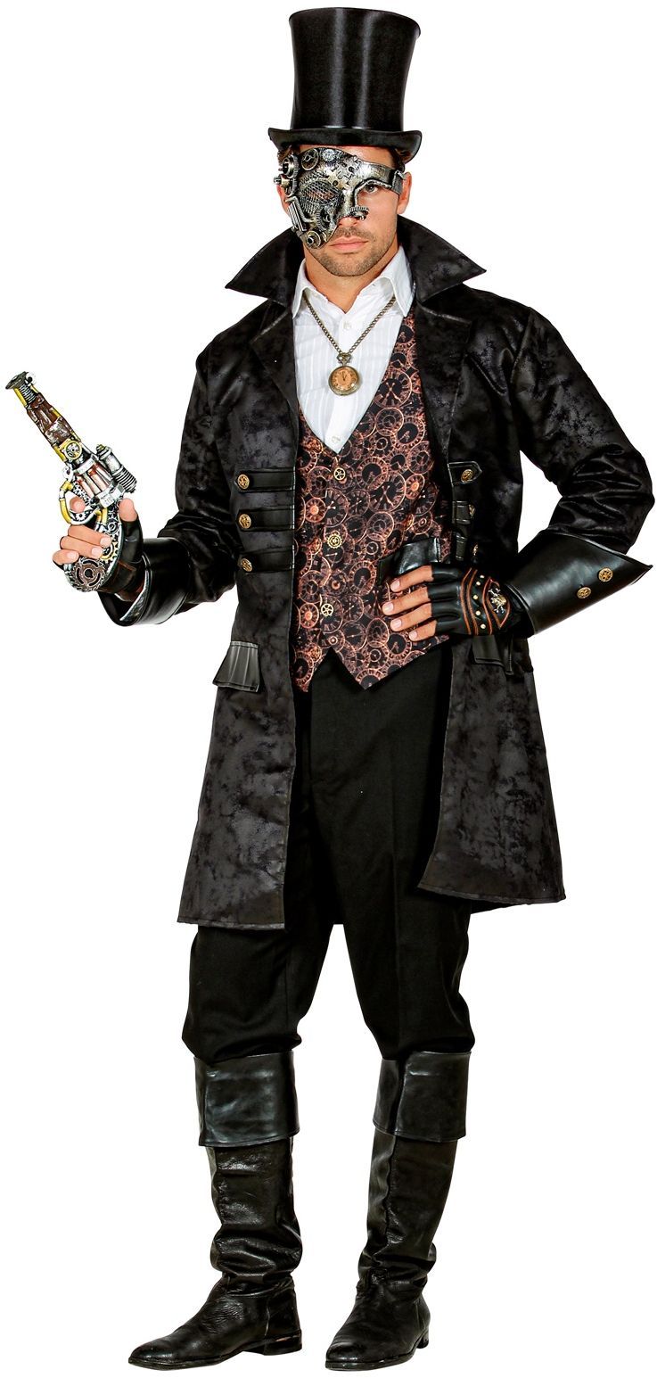 Steampunk Lederlook Carnavalsjas Heren