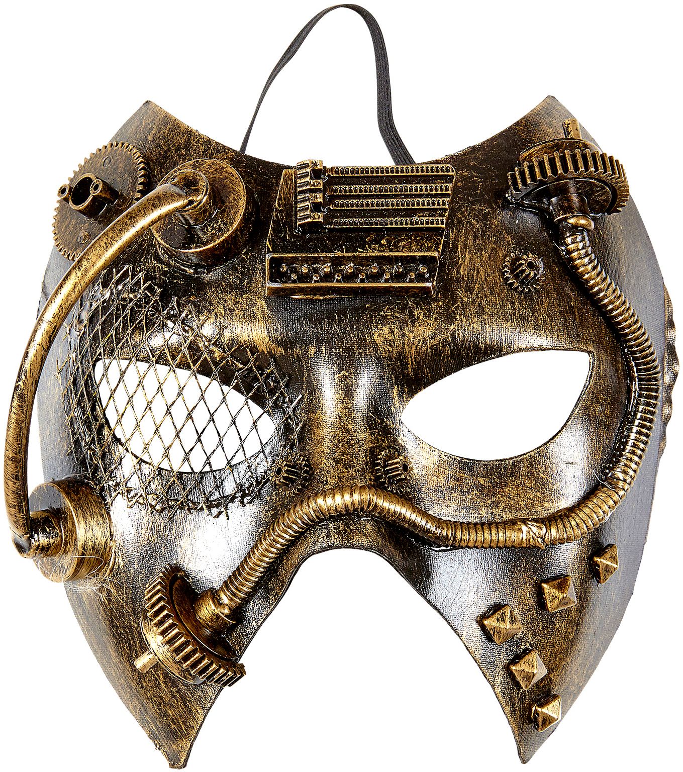 Steampunk masker goud