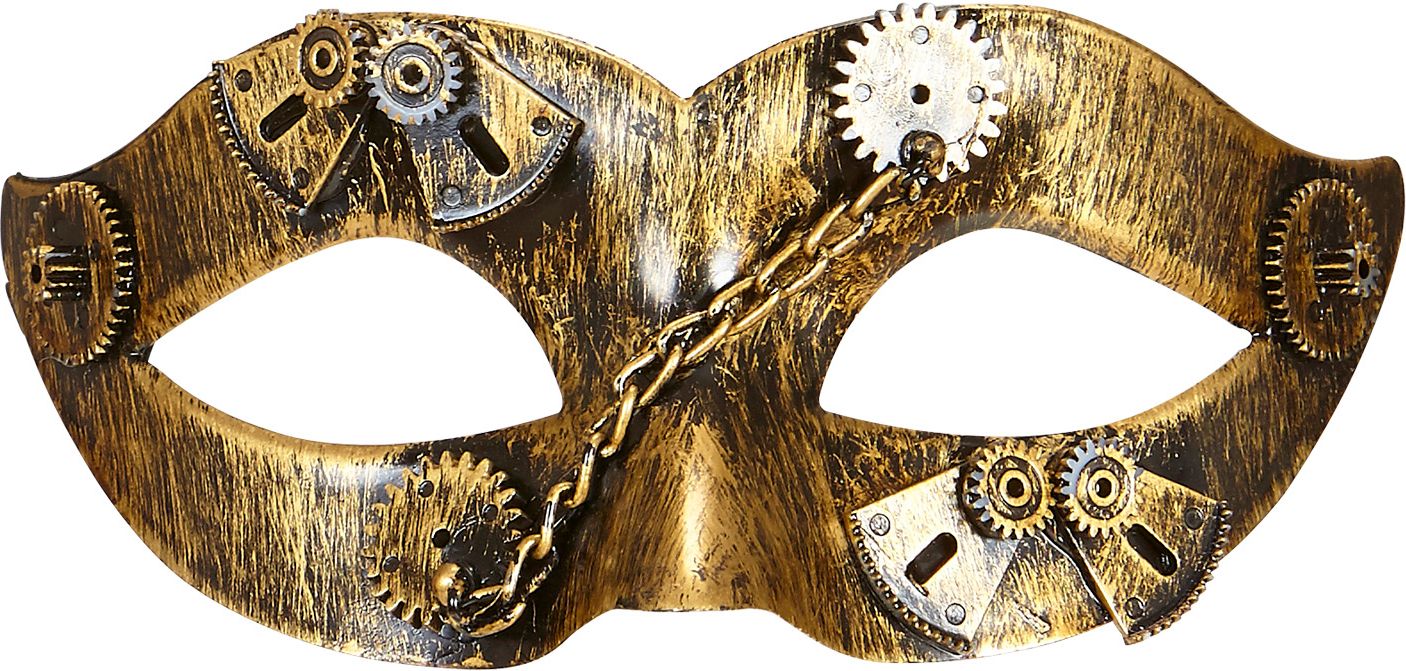 Steampunk Oogmasker Goud
