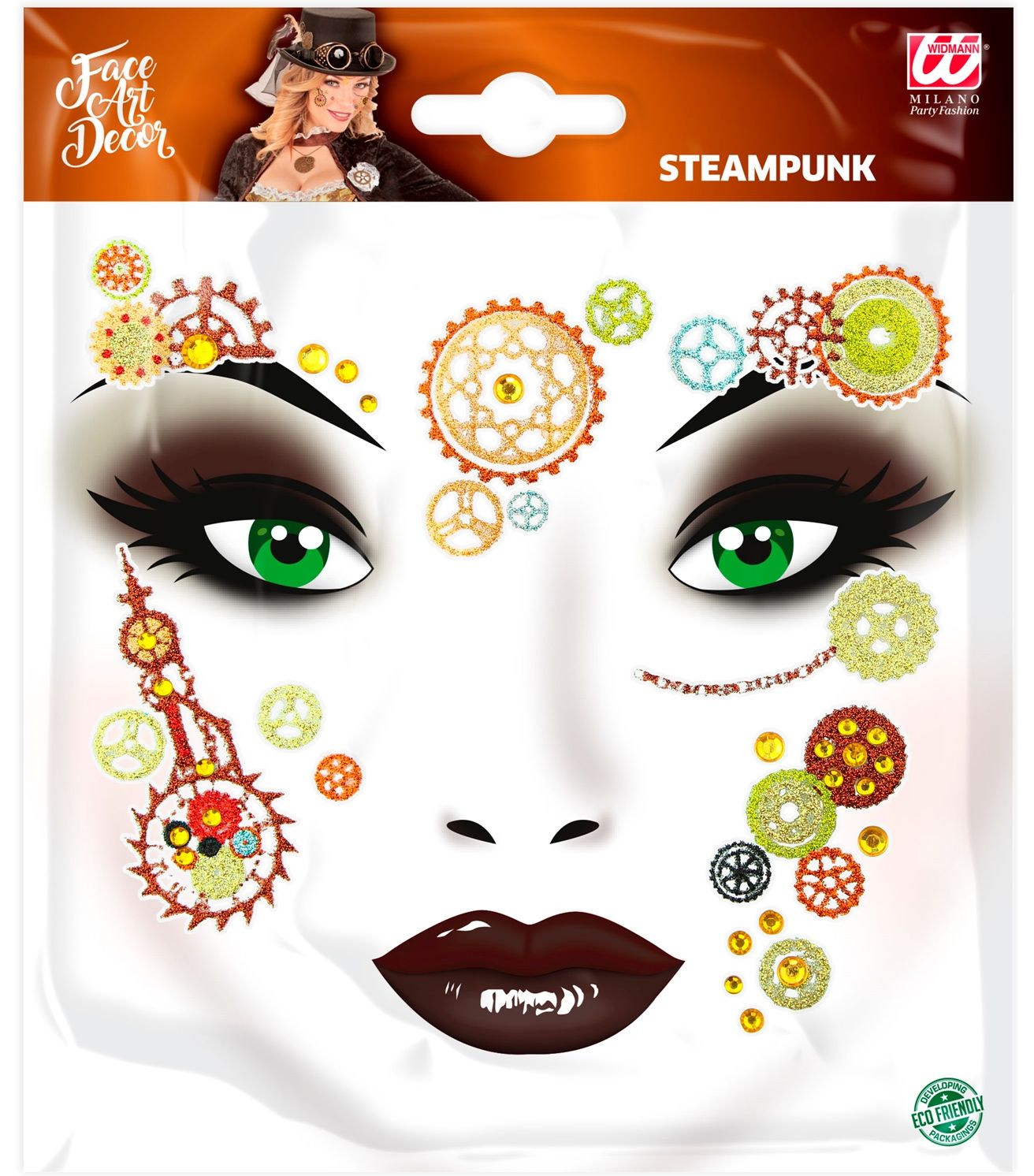 Steampunk Schmink Gezicht Glitters