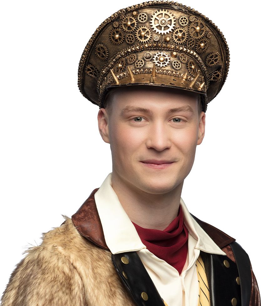 Steampunk Tandwiel Pet Brons