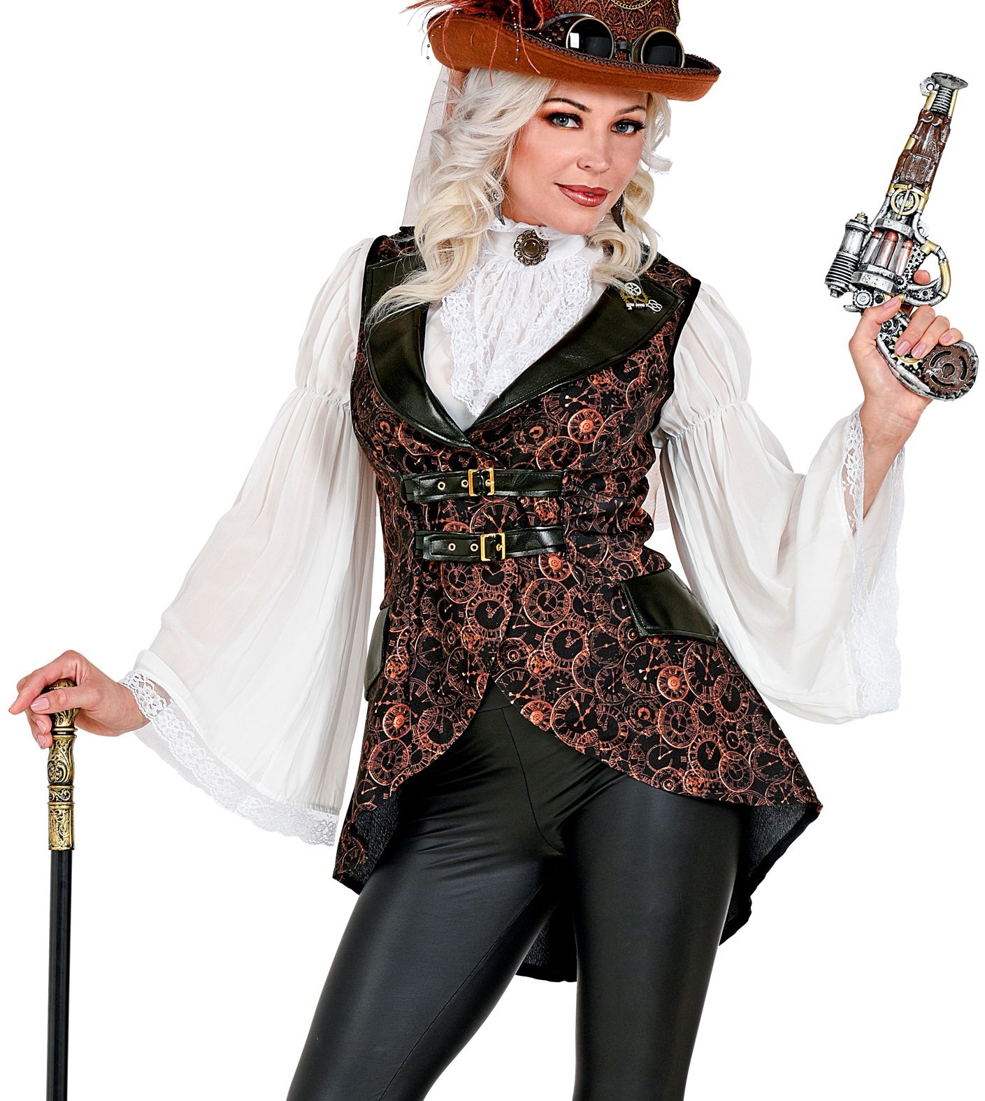 Steampunk Tandwielen Gilet Dames