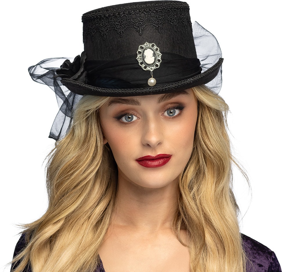 Steampunk Weduwe Hoed Halloween