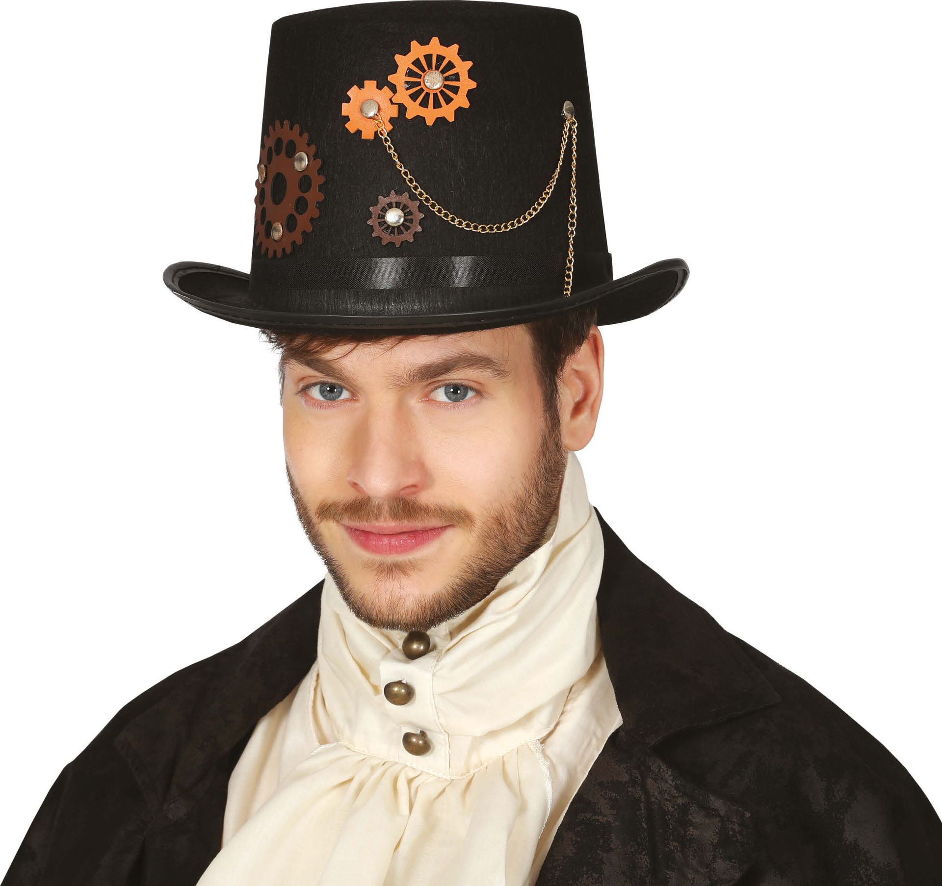 Steampunk Zwarte Hoge Hoed