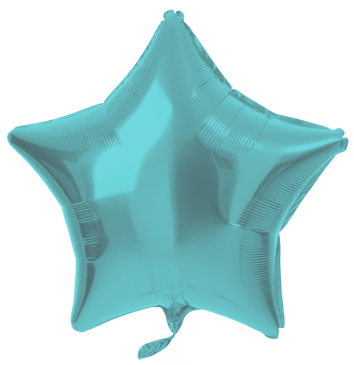 Stervorm Folieballon 48cm Aqua Blauw