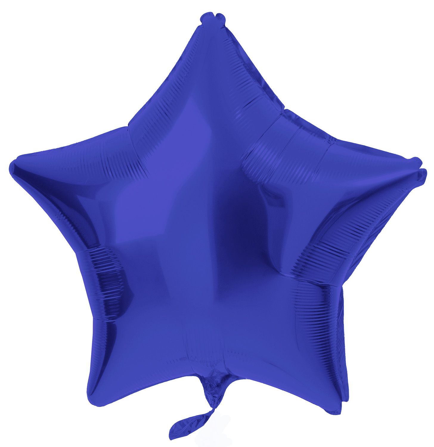 Stervorm folieballon 48cm blauw metallic