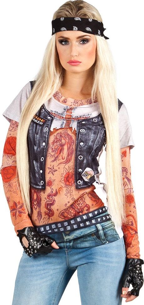 Stoere Biker Chick Shirt