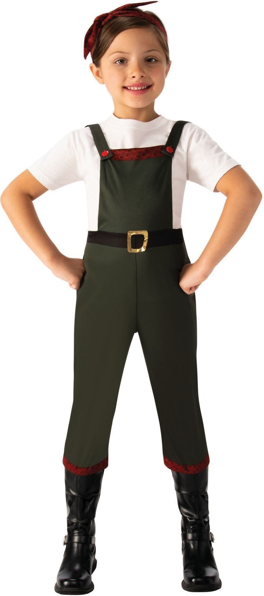 Stoere Groene Werkersoutfit Meisjes