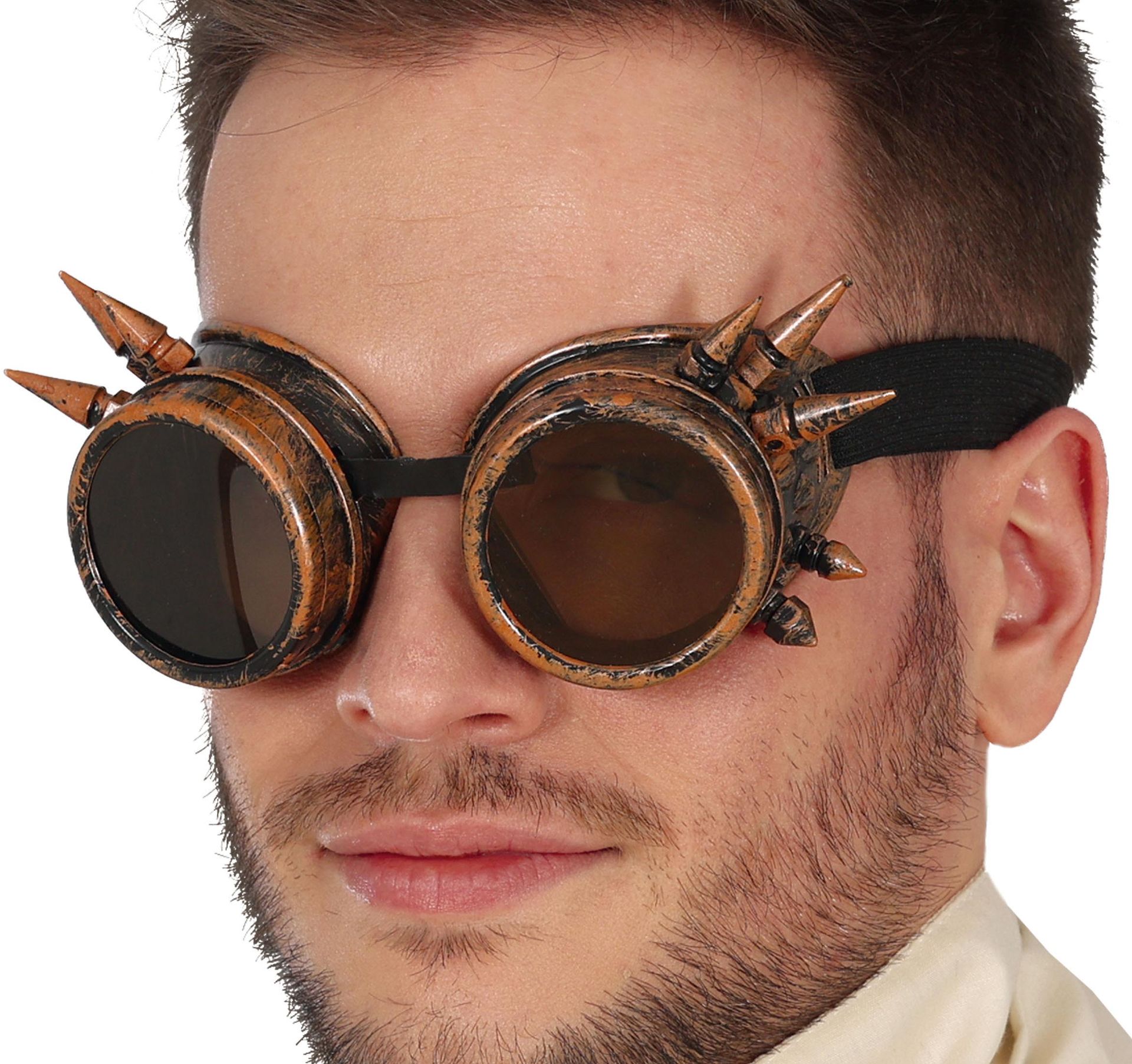 Stoere Steampunk Bril Brons