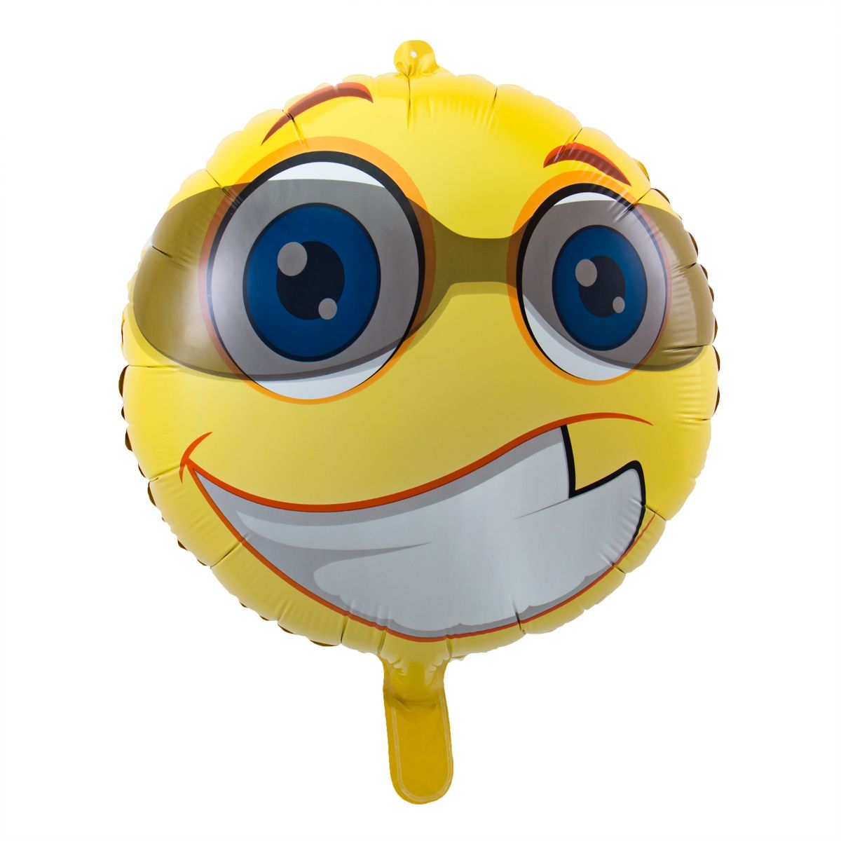 Stoere zonnebril smiley folieballon