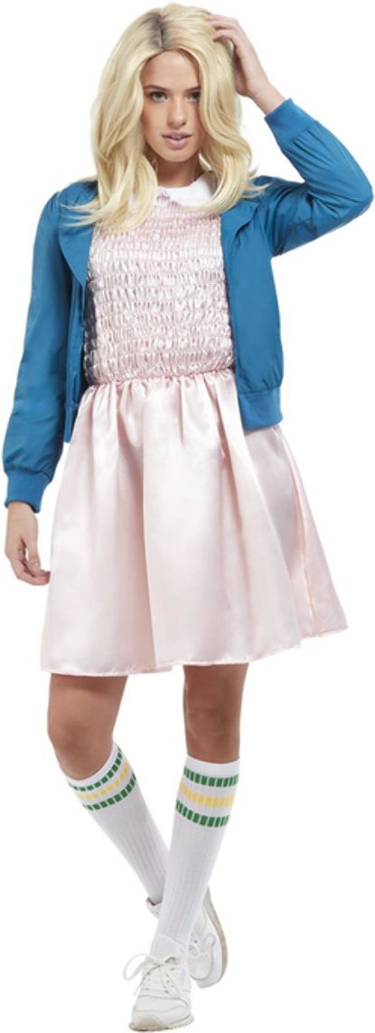 Stranger Things 80's Girl Kostuum Dames Roze