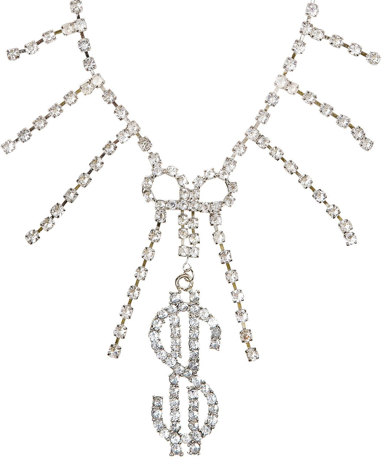 Strass Dollar Nekband