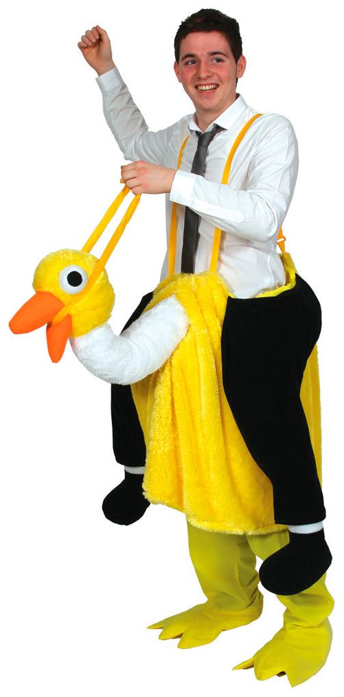 Struisvogel carry me kostuum