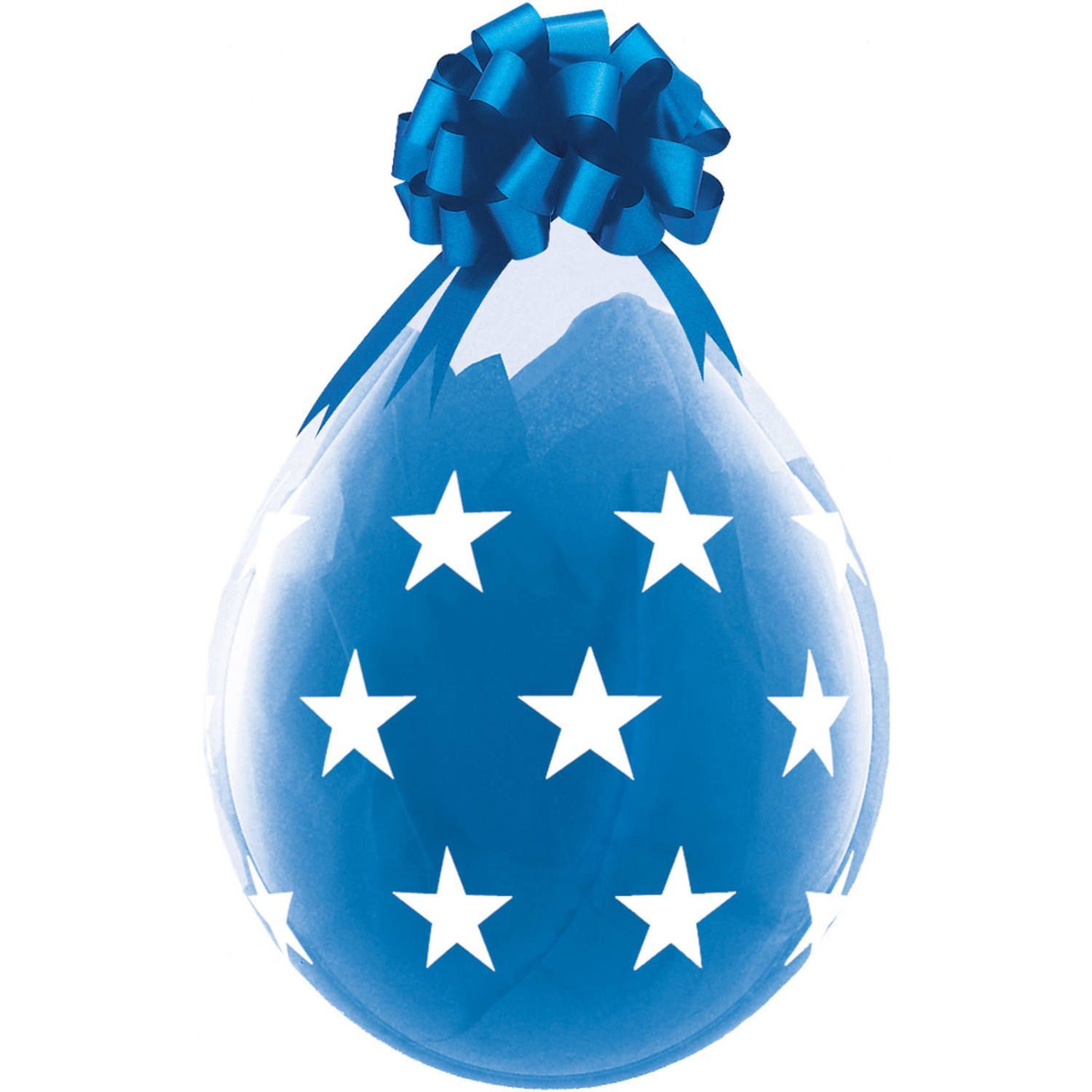Stuffer Ballonnen Blauw met Sterren