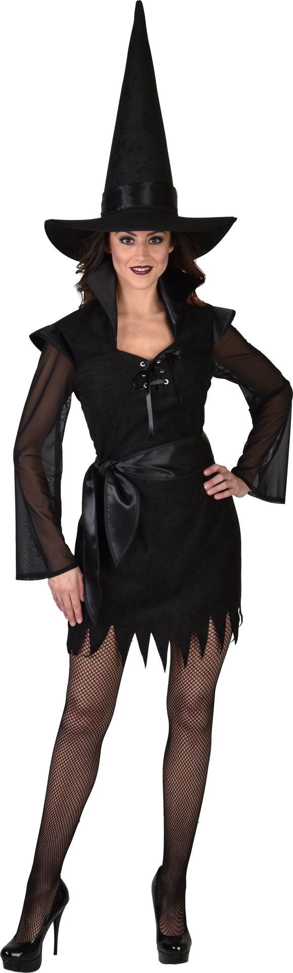 Suedine Jurkje Zwart