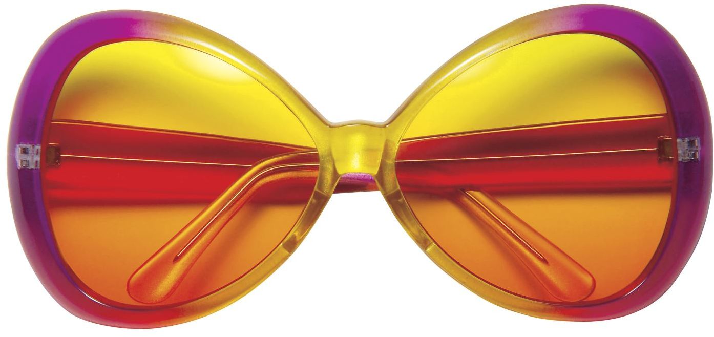 Sugar Babe Retro Bril Roze Geel