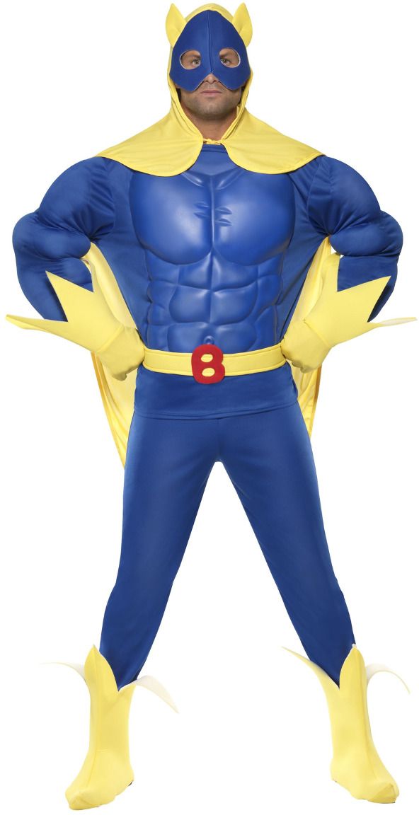 Superheld bananaman deluxe kostuum