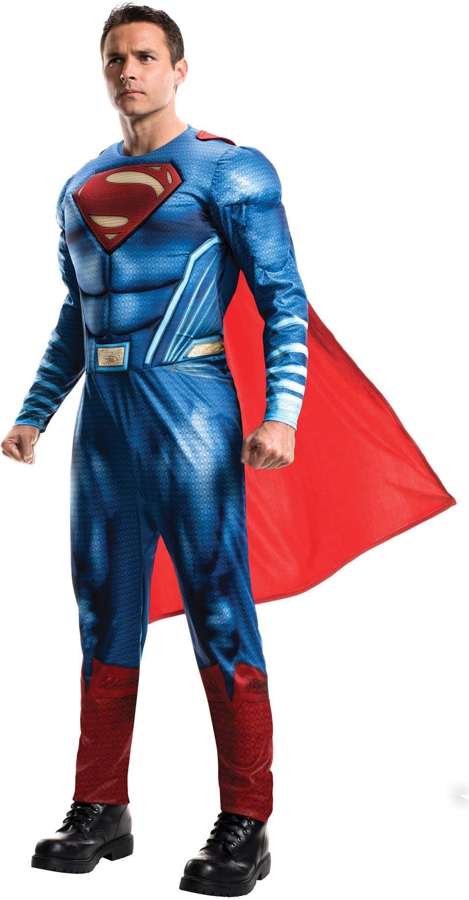 Superman Deluxe Gespierde Jumpsuit Heren Justice League