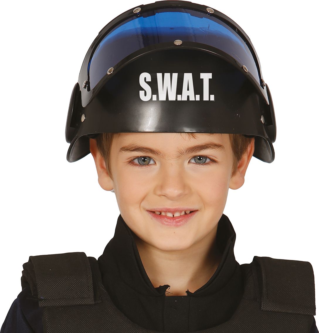Swat Helm met Blauw Vizier Kind