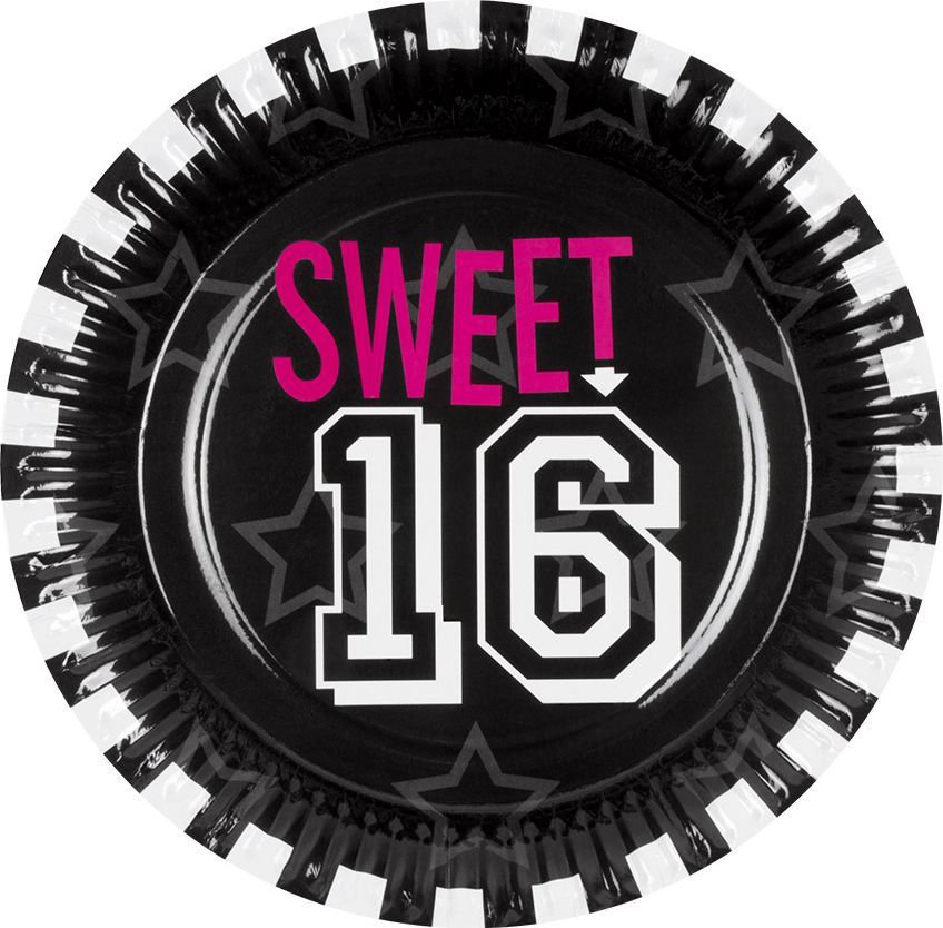 Sweet 16 Verjaardag Bordjes