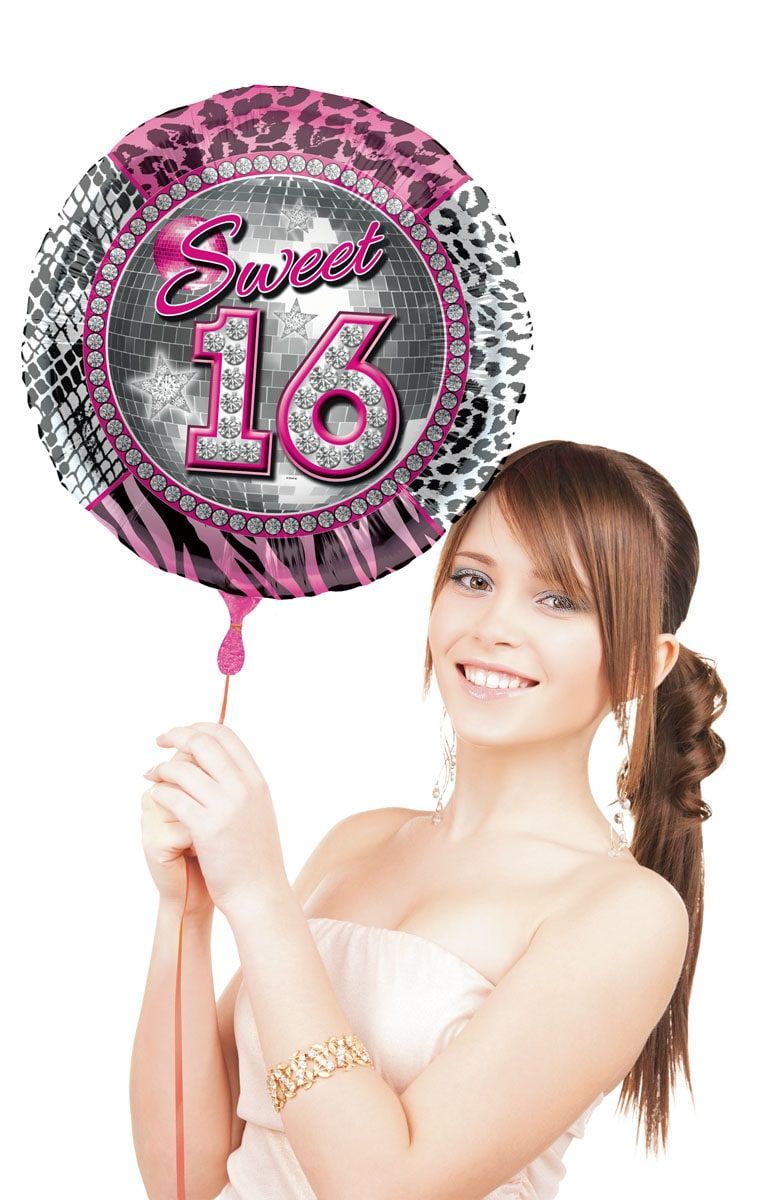 Sweet 16 verjaardag folieballon