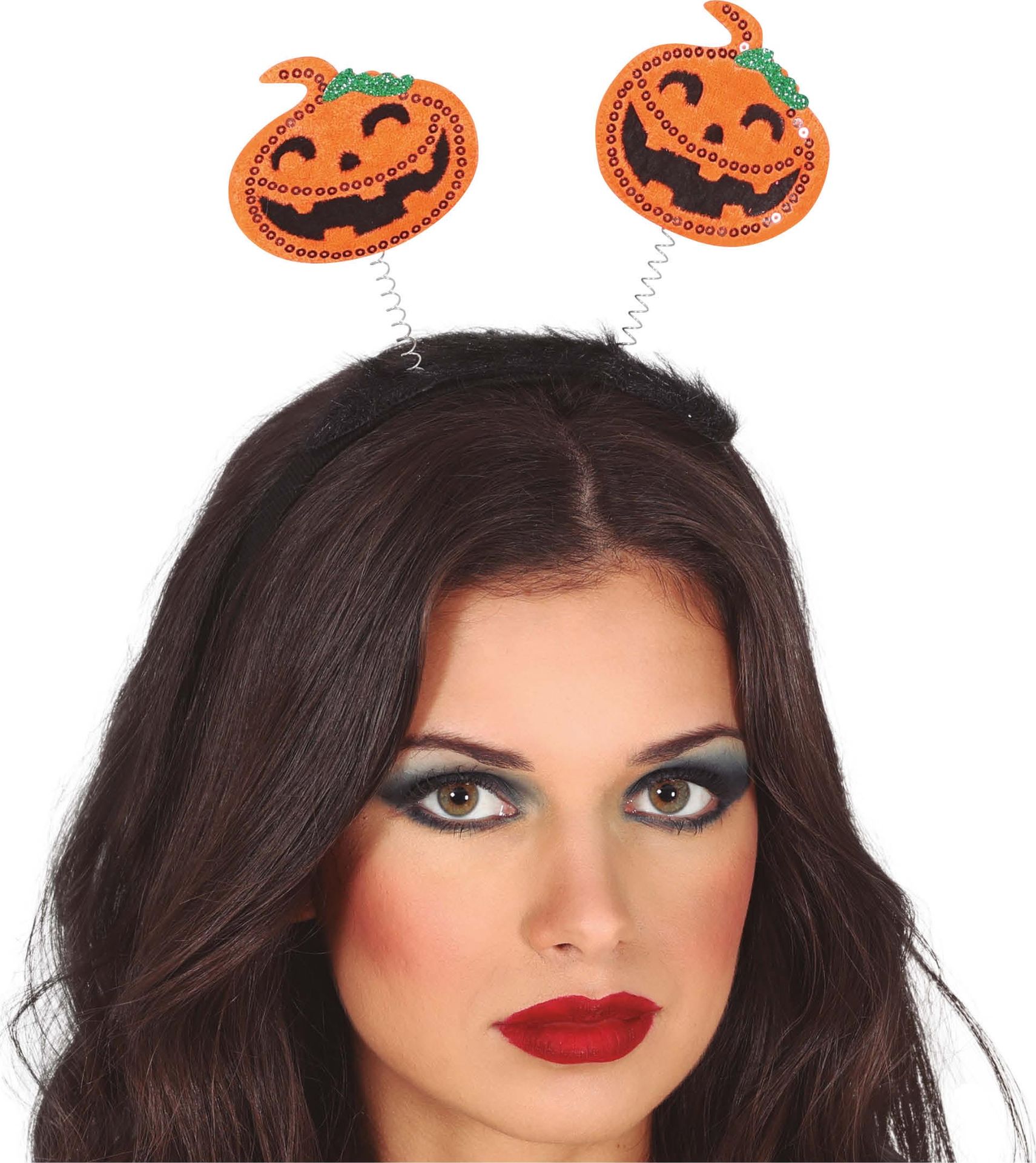 Swingende Pompoen Haarband met Pailletten