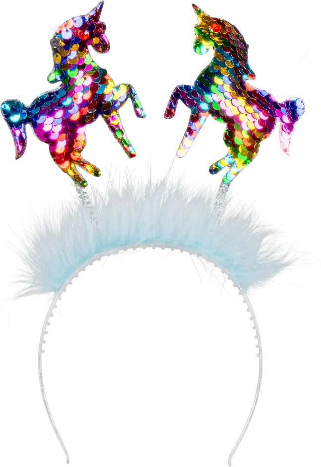 Swinging unicorn tiara