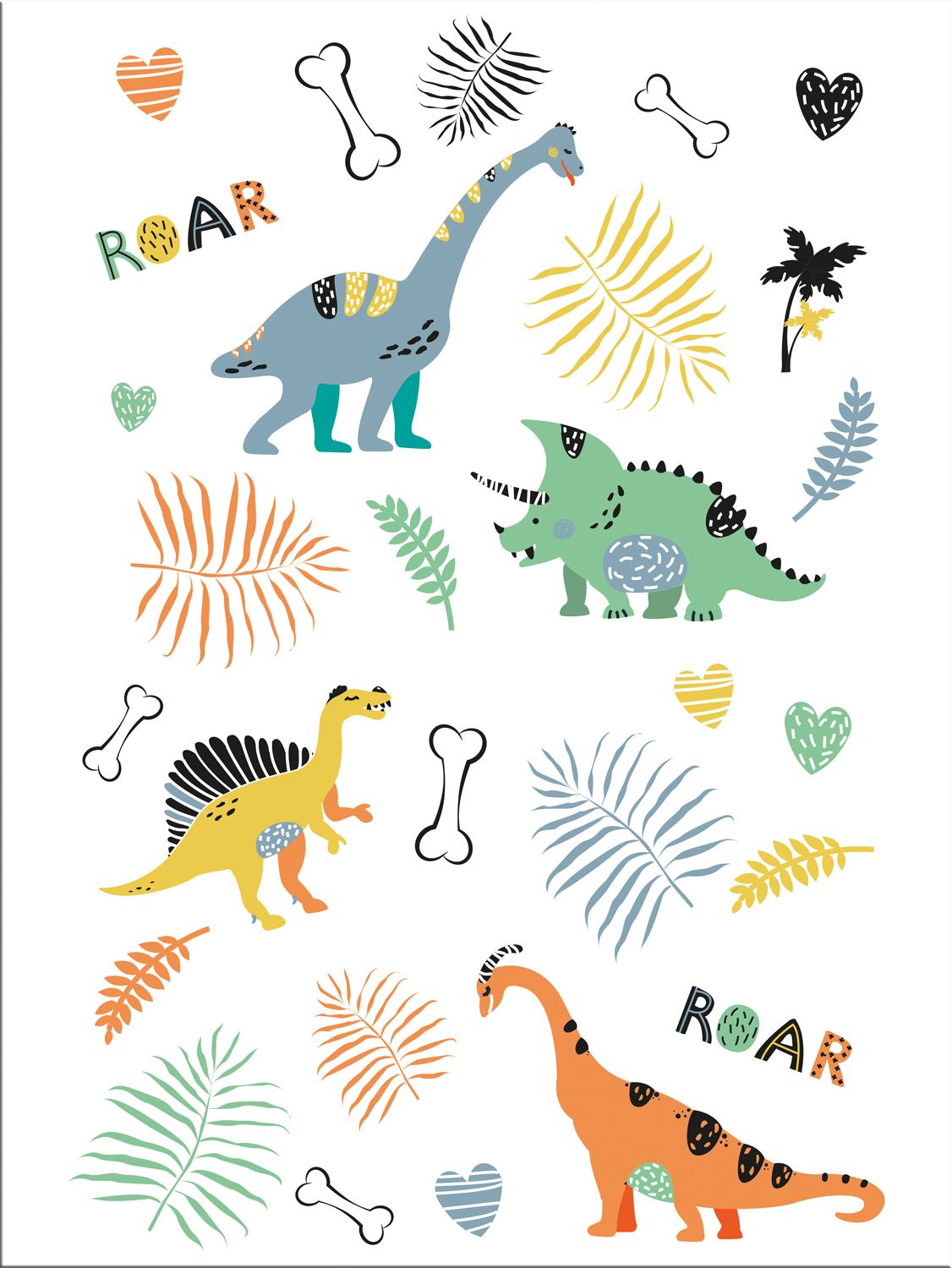 Tatoeages Setje Dino Roars