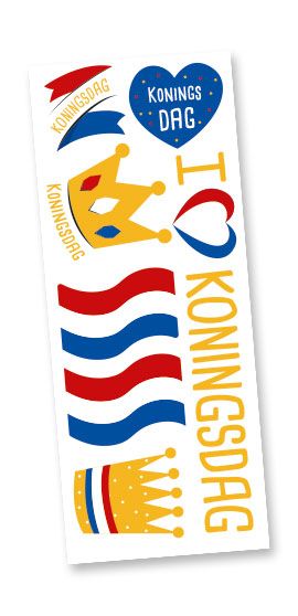 Tatoeages Setje Koningsdag
