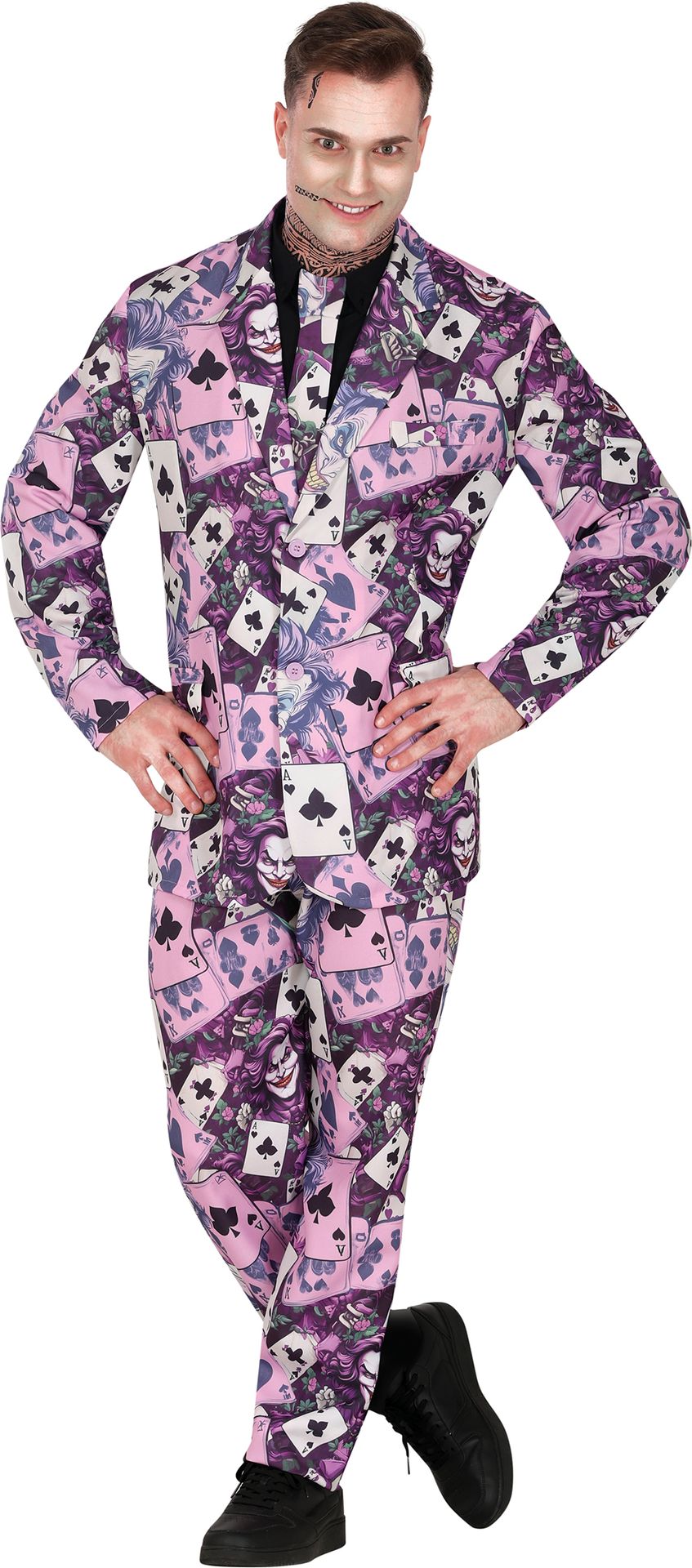 The Joker Halloween Pak Paars Mannen