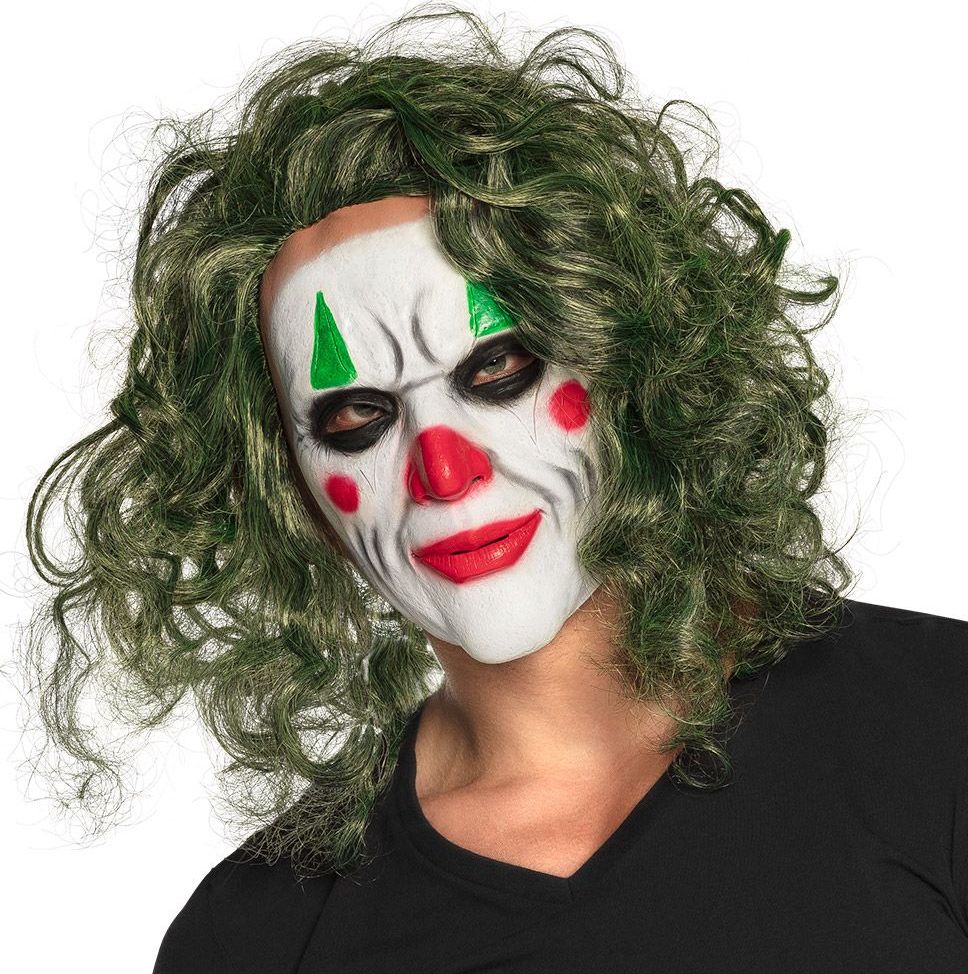 The Joker Latex Masker met Haar