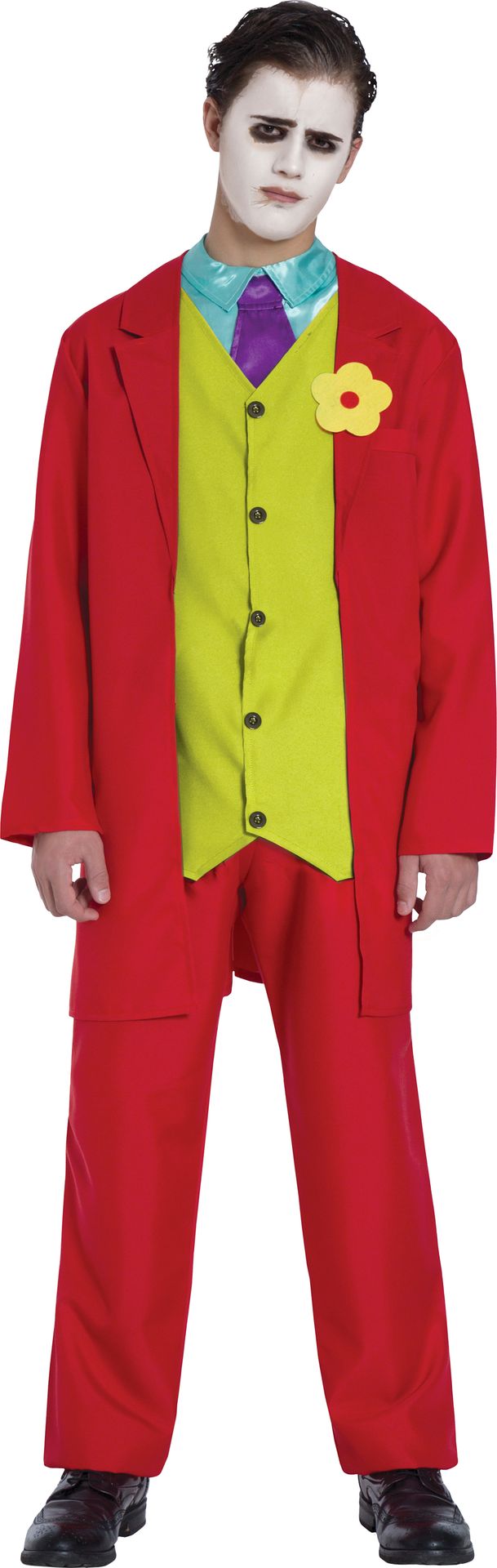 The Joker Outfit Rood Tiener 14-16 Jaar