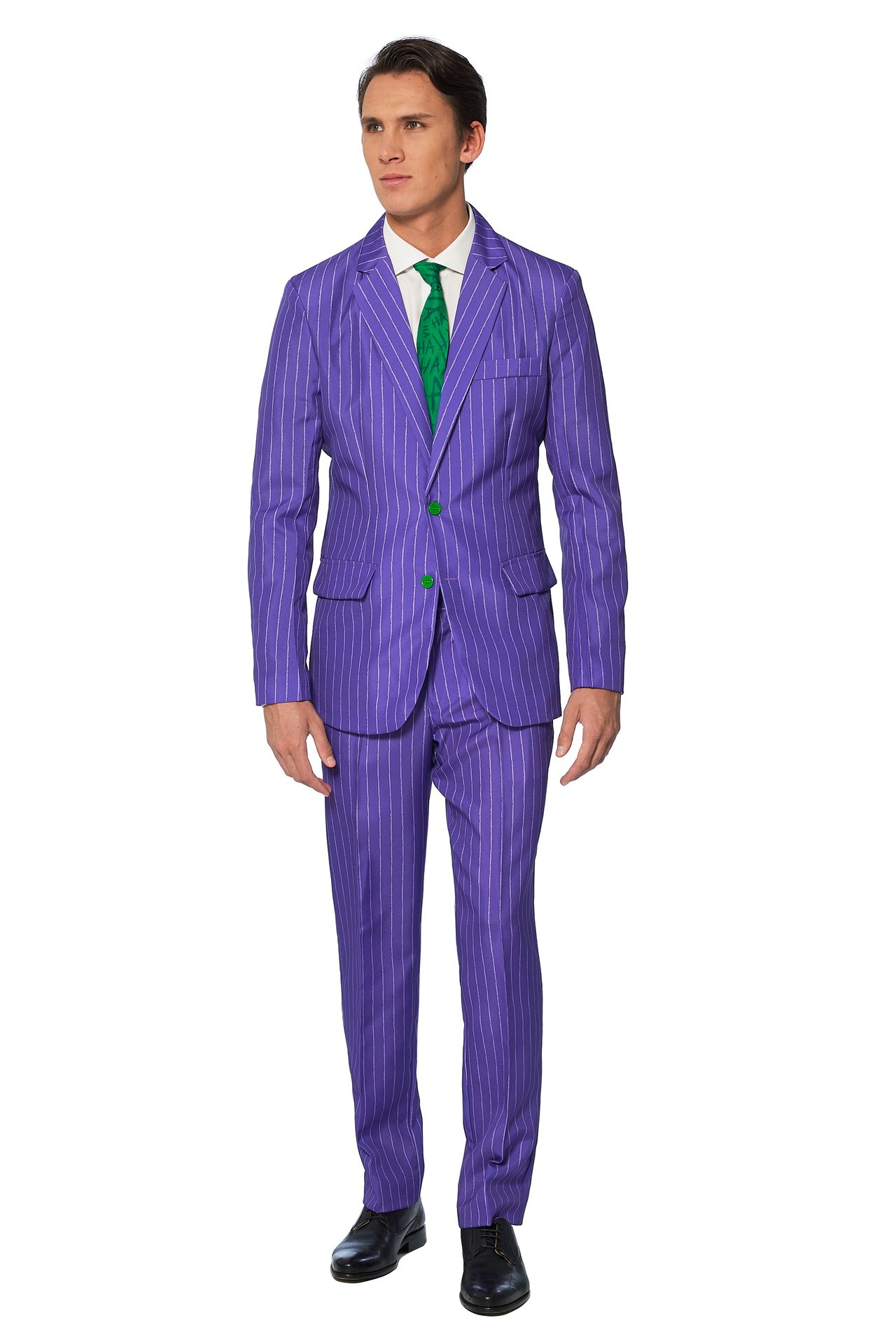 The Joker Suitmeister paars gestreept kostuum