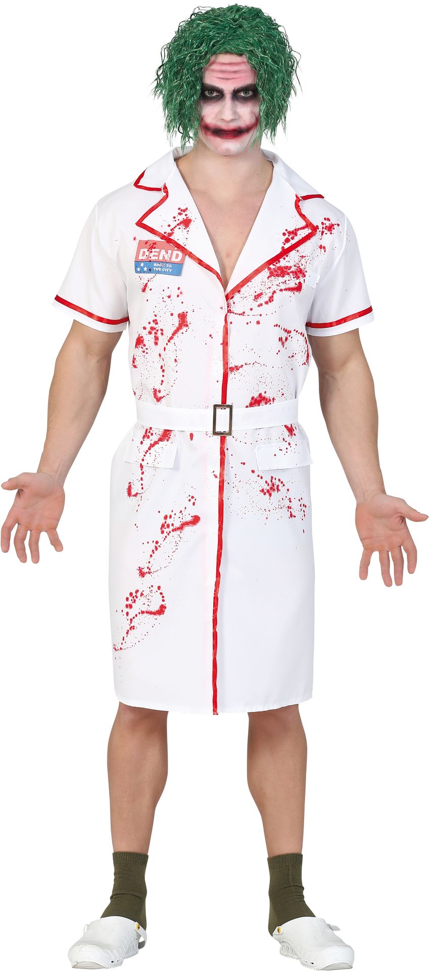 The Joker verpleegkundige kostuum