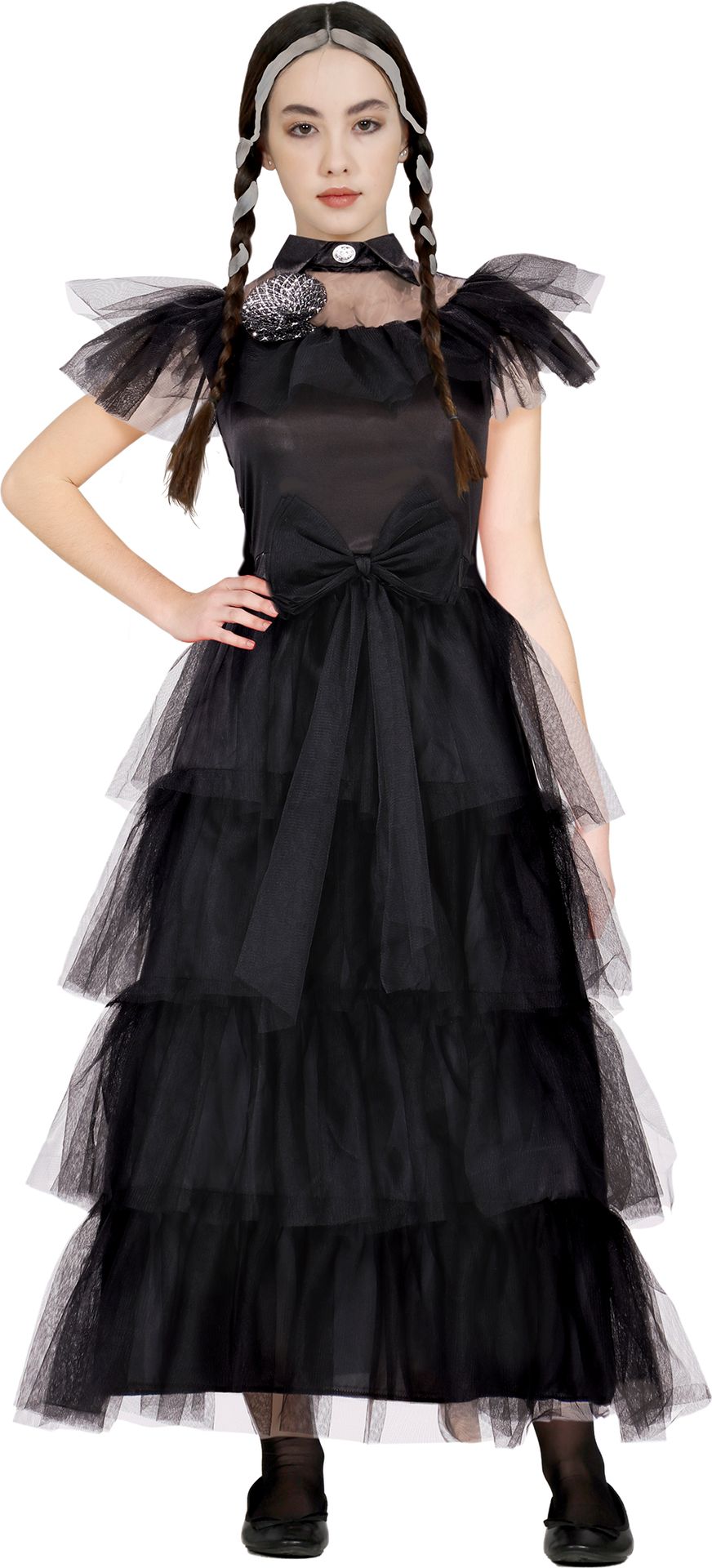 Thursday Night Queen Addams Jurk Meisjes 14-16 Jaar