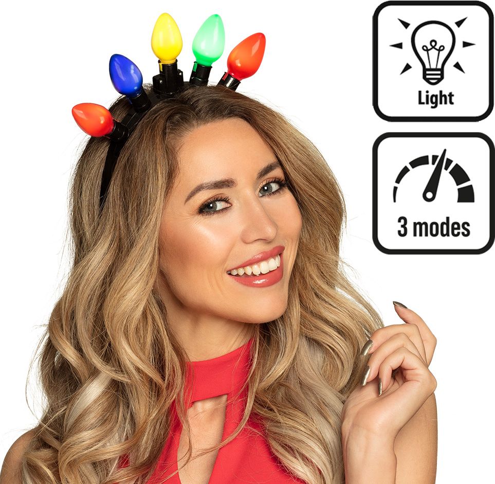 Tiara met Gekleurde Lampjes